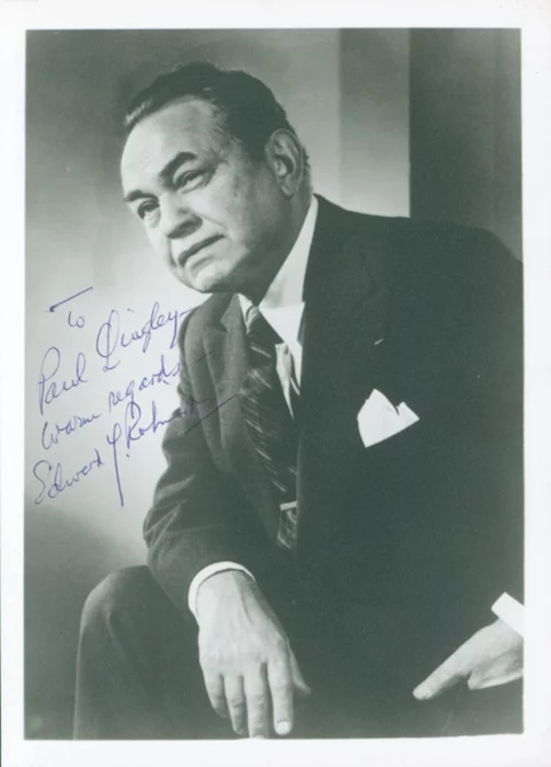 Edward G. Robinson autograph