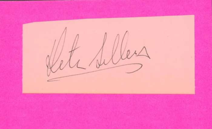 Peter Sellers autograph