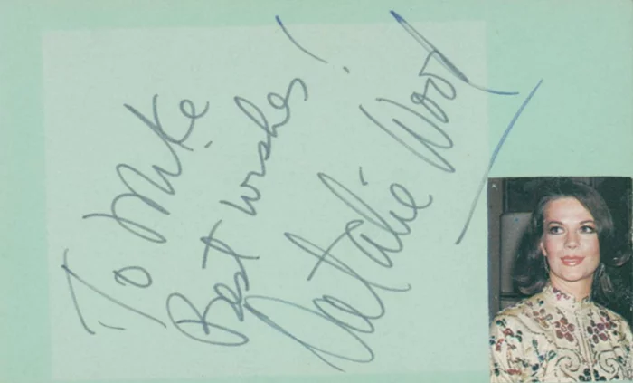 Natalie Wood autograph