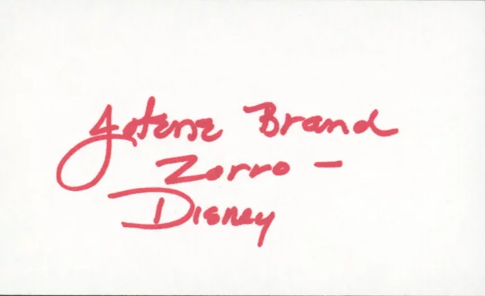 Jolene Brand autograph