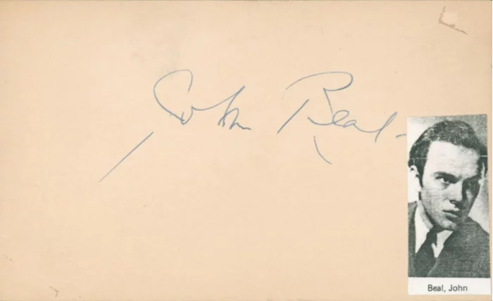 John Beal autograph