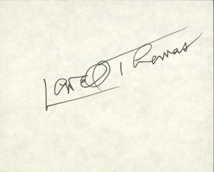Lowell Thomas autograph