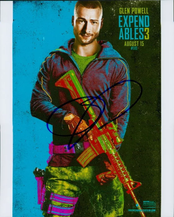 Glen Powell autograph