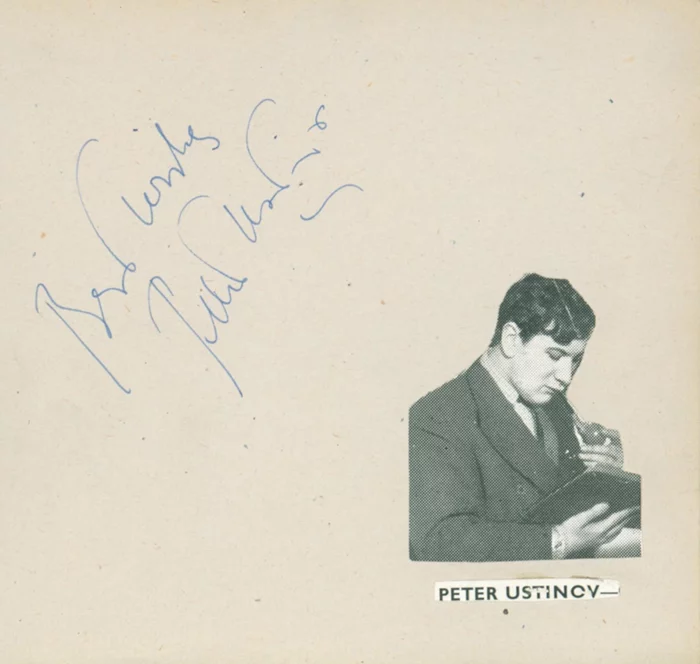 Peter Ustinov autograph
