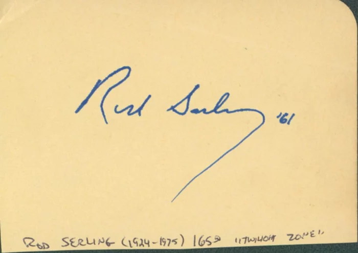 Rod Serling autograph