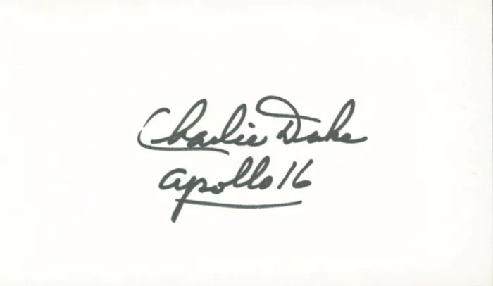 Charles Duke autograph