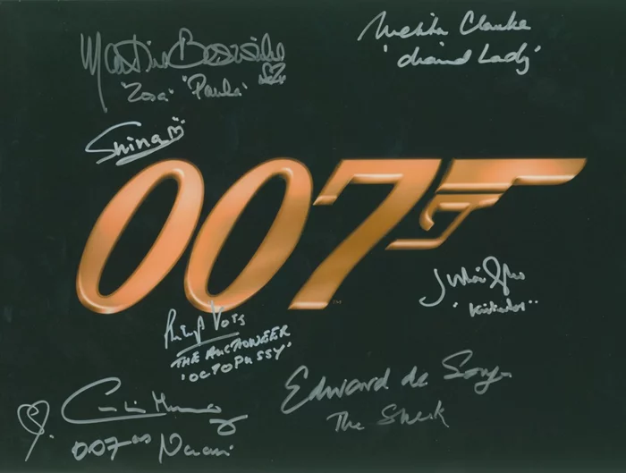 James Bond autograph