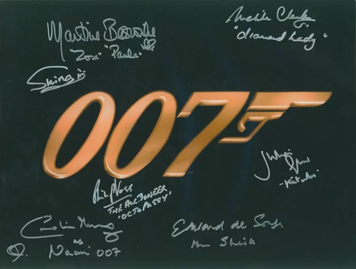 James Bond autograph