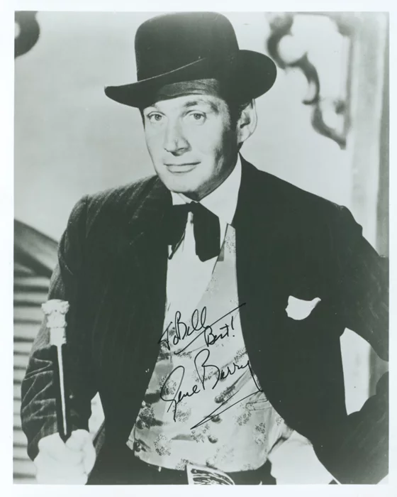 Gene Barry autograph