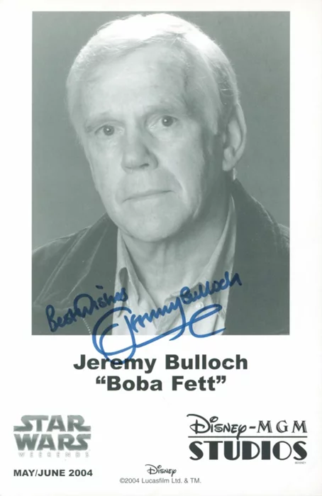 Jeremy Bulloch autograph