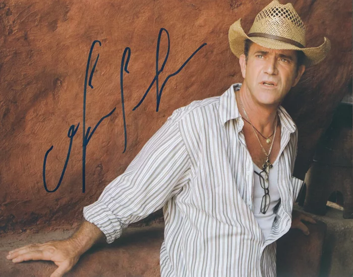 Mel Gibson autograph