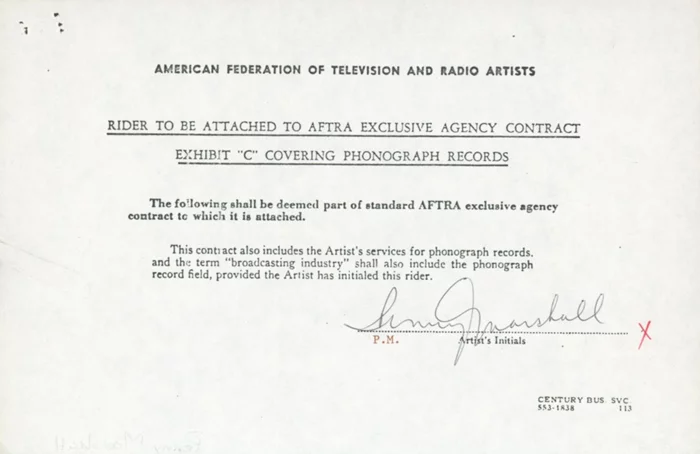 Penny Marshall autograph