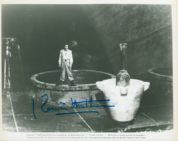 Kerwin Mathews autograph