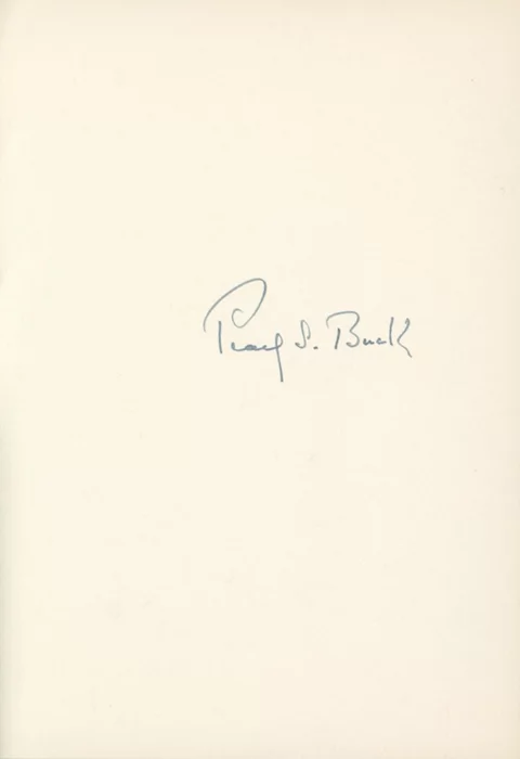 Pearl S. Buck autograph