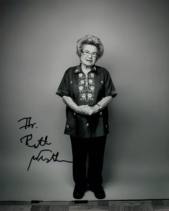 Dr. Ruth Westheimer autograph