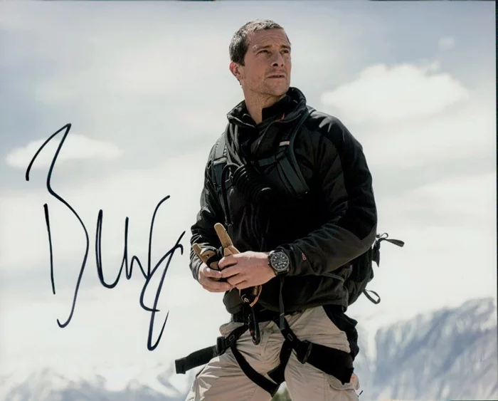 Bear Grylls autograph