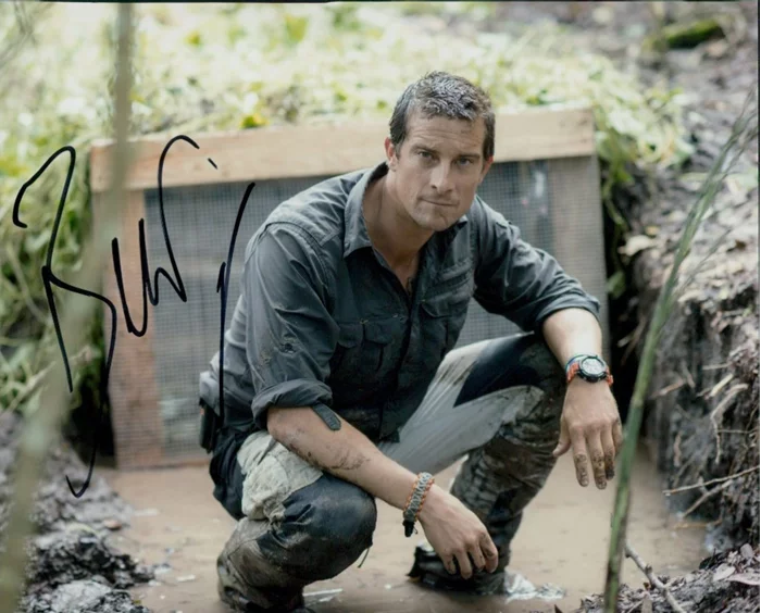 Bear Grylls autograph