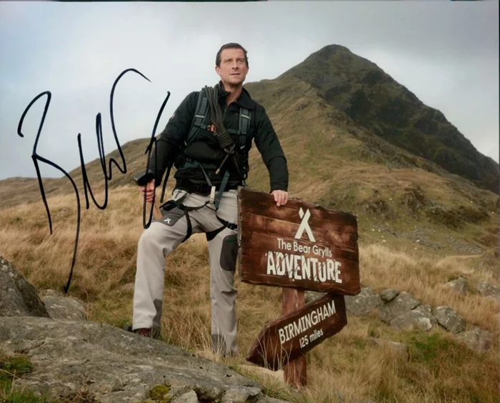Bear Grylls autograph