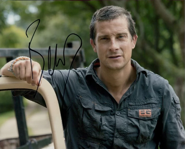 Bear Grylls autograph