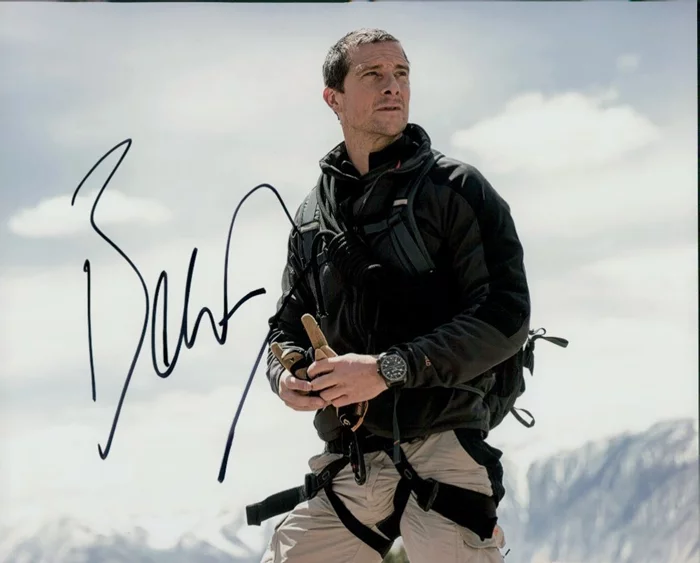Bear Grylls autograph