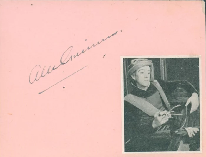 Alec Guinness autograph