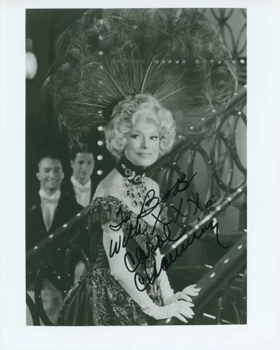 Carol Channing autograph