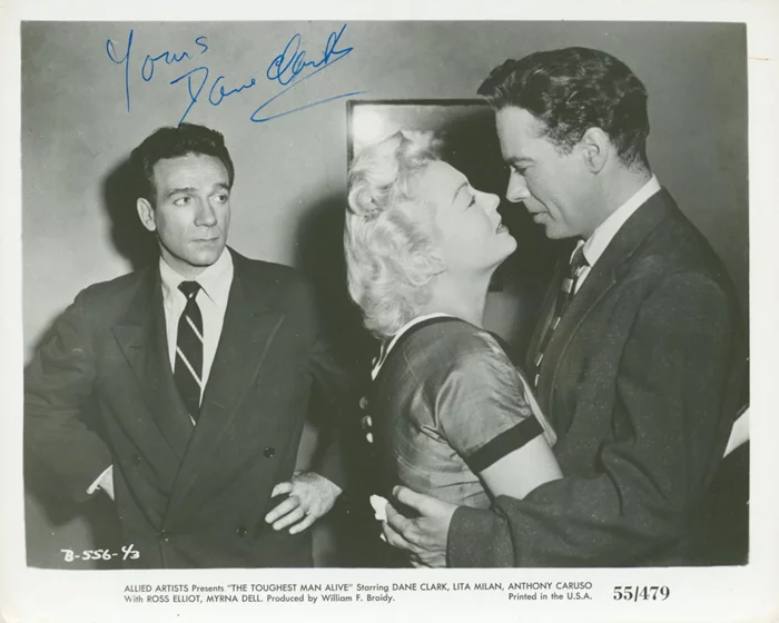 Dane Clark autograph