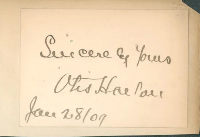 Otis Harlan autograph