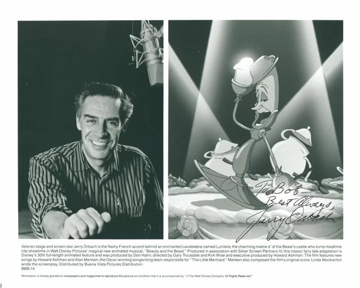 Jerry Orbach autograph