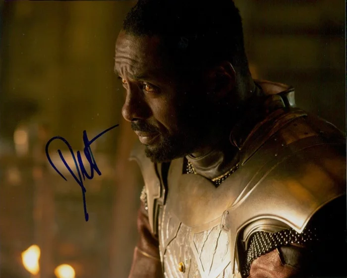 Idris Elba autograph