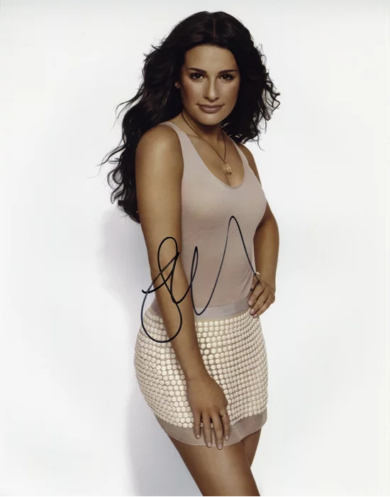 Lea Michele autograph
