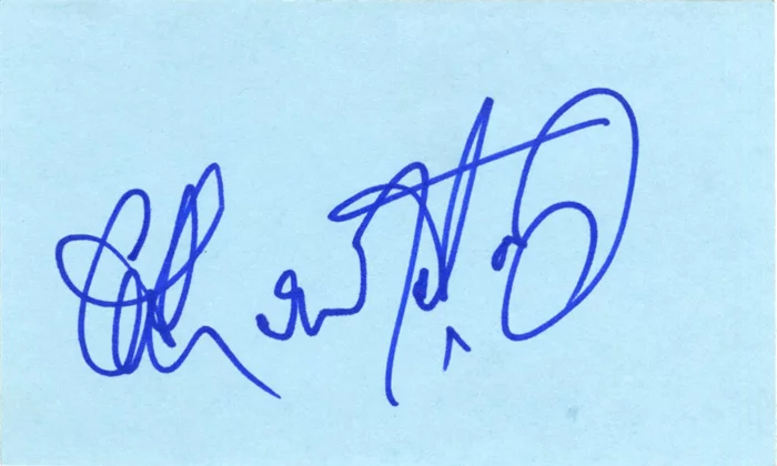 Catherine Zeta Jones autograph