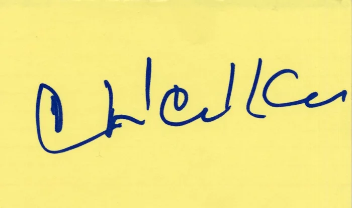 Christopher Walken autograph