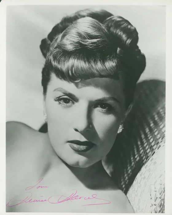 Denise Darcel autograph