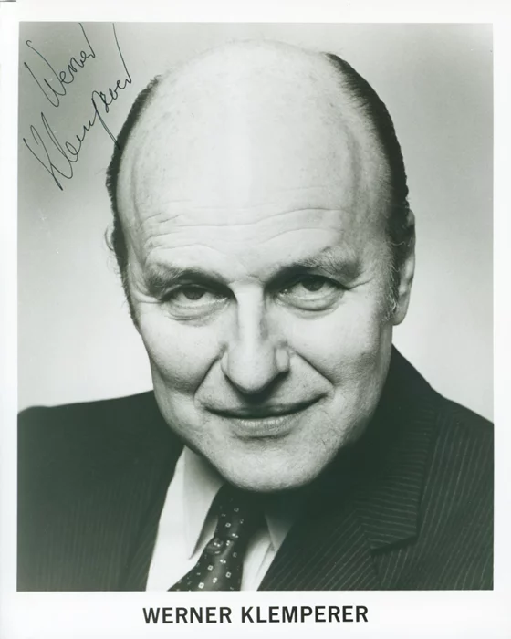 Werner Klemperer autograph