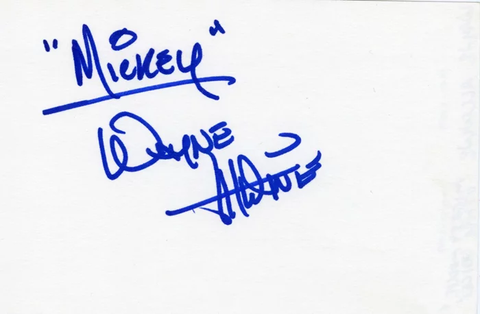 Wayne Allwine autograph