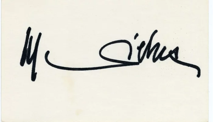 Marlene Dietrich autograph