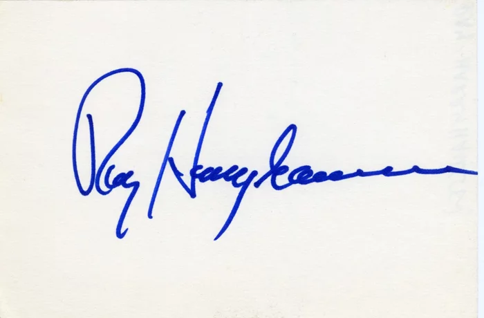 Ray Harryhausen autograph