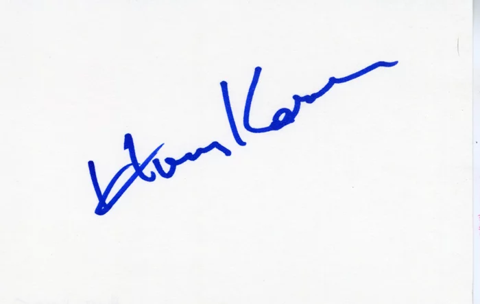 Harvey Korman autograph