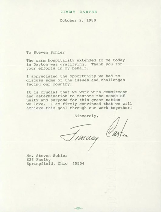 Jimmy Carter autograph