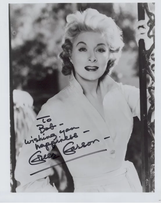 Greer Garson autograph