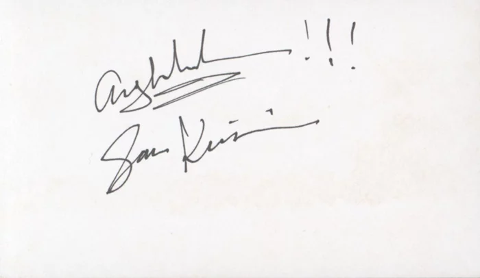 Sam Kinison autograph