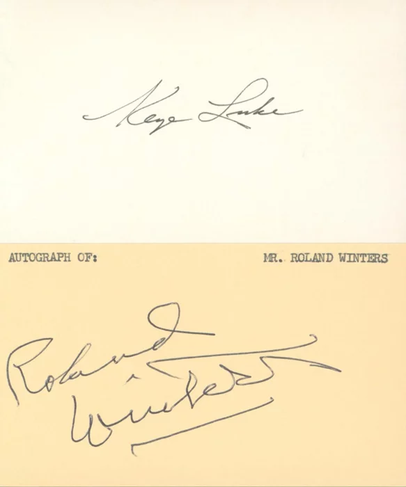 Charlie Chan autograph