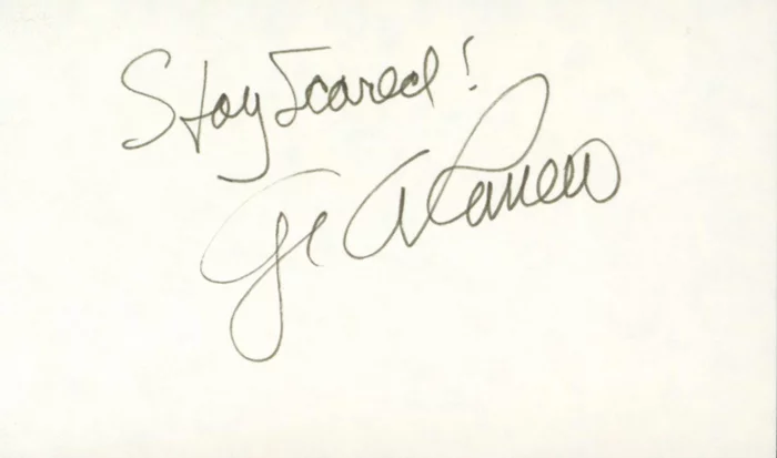 George Romero autograph