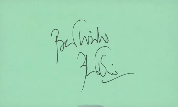 Peter Ustinov autograph