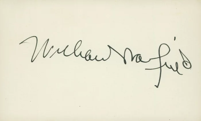 William Warfield autograph