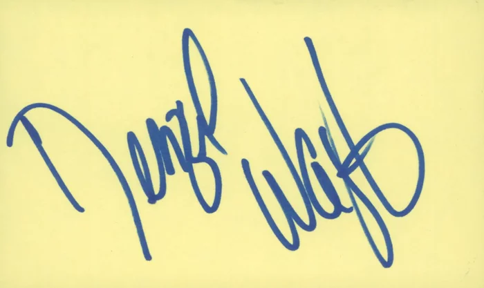 Denzel Washington autograph