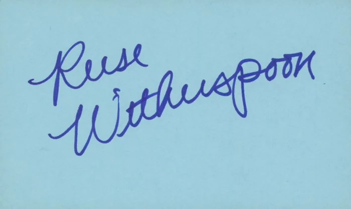 Reese Witherspoon autograph