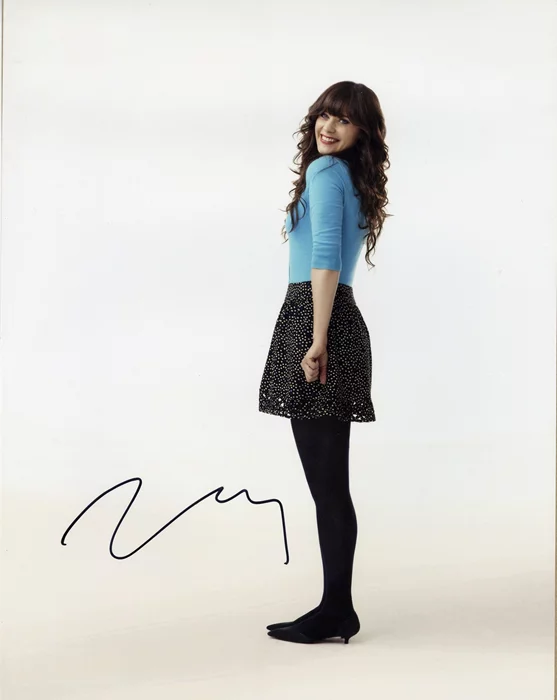 Zooey Deschanel autograph