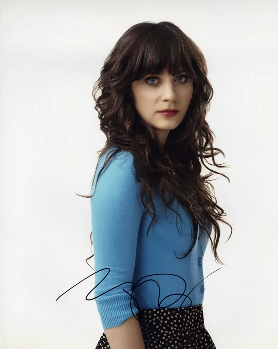 Zooey Deschanel autograph
